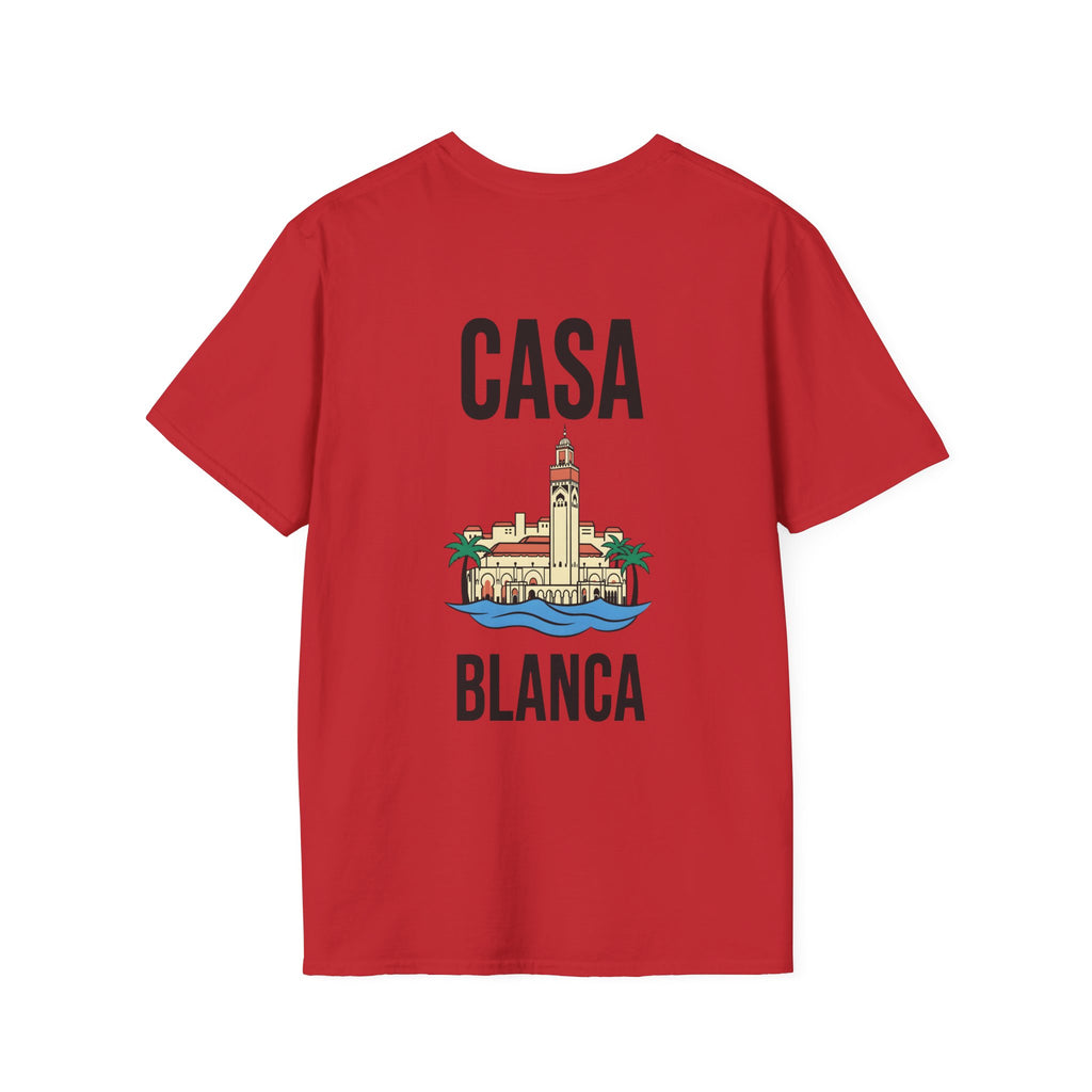 T-shirt Casablanca — Skyline minimaliste de la ville