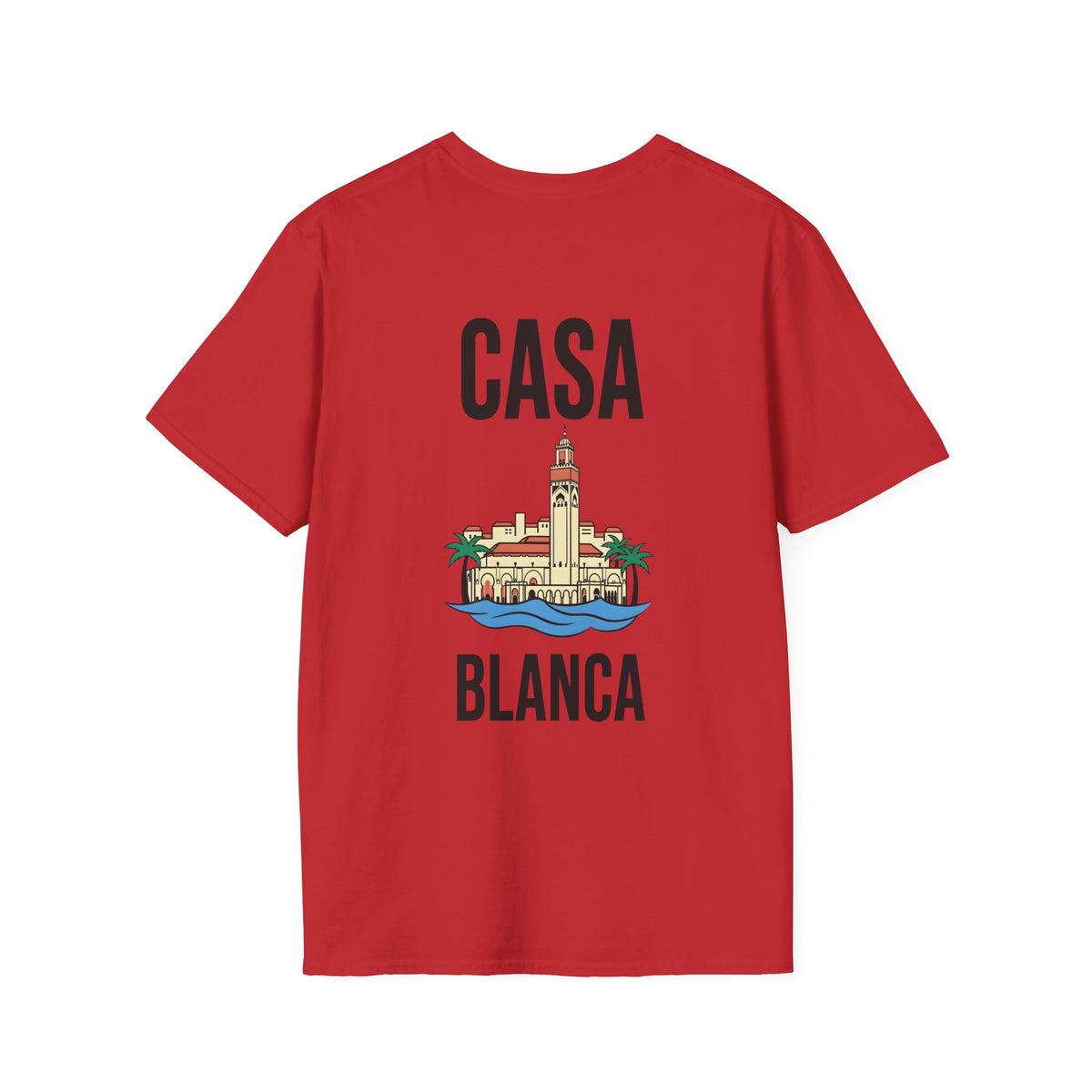 T-shirt Casablanca — Skyline minimaliste de la ville
