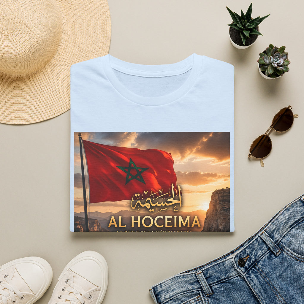Al Hoceima Flag T-Shirt — Moroccan City Sunset Tee