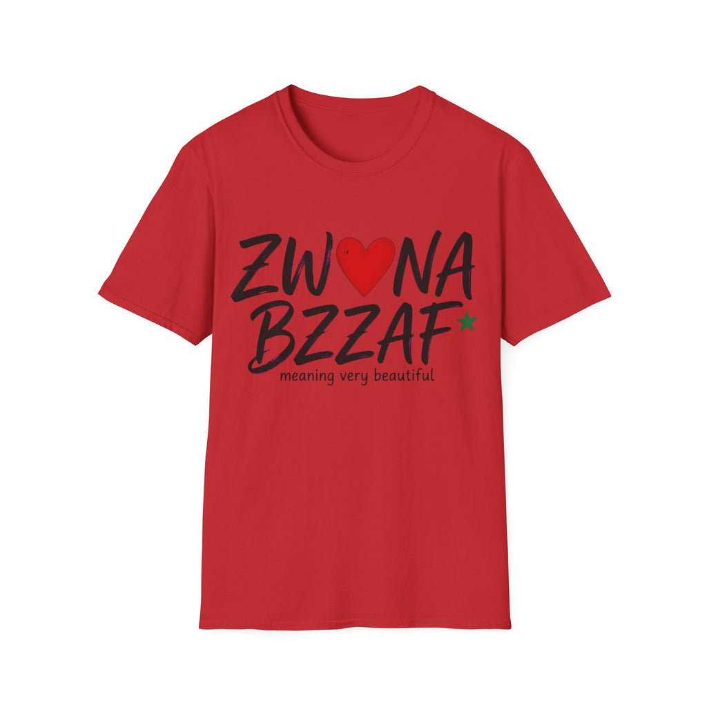 T-Shirt — Zwna Bzzaf Heart Logo Tee (Meaning: Very Beautiful)