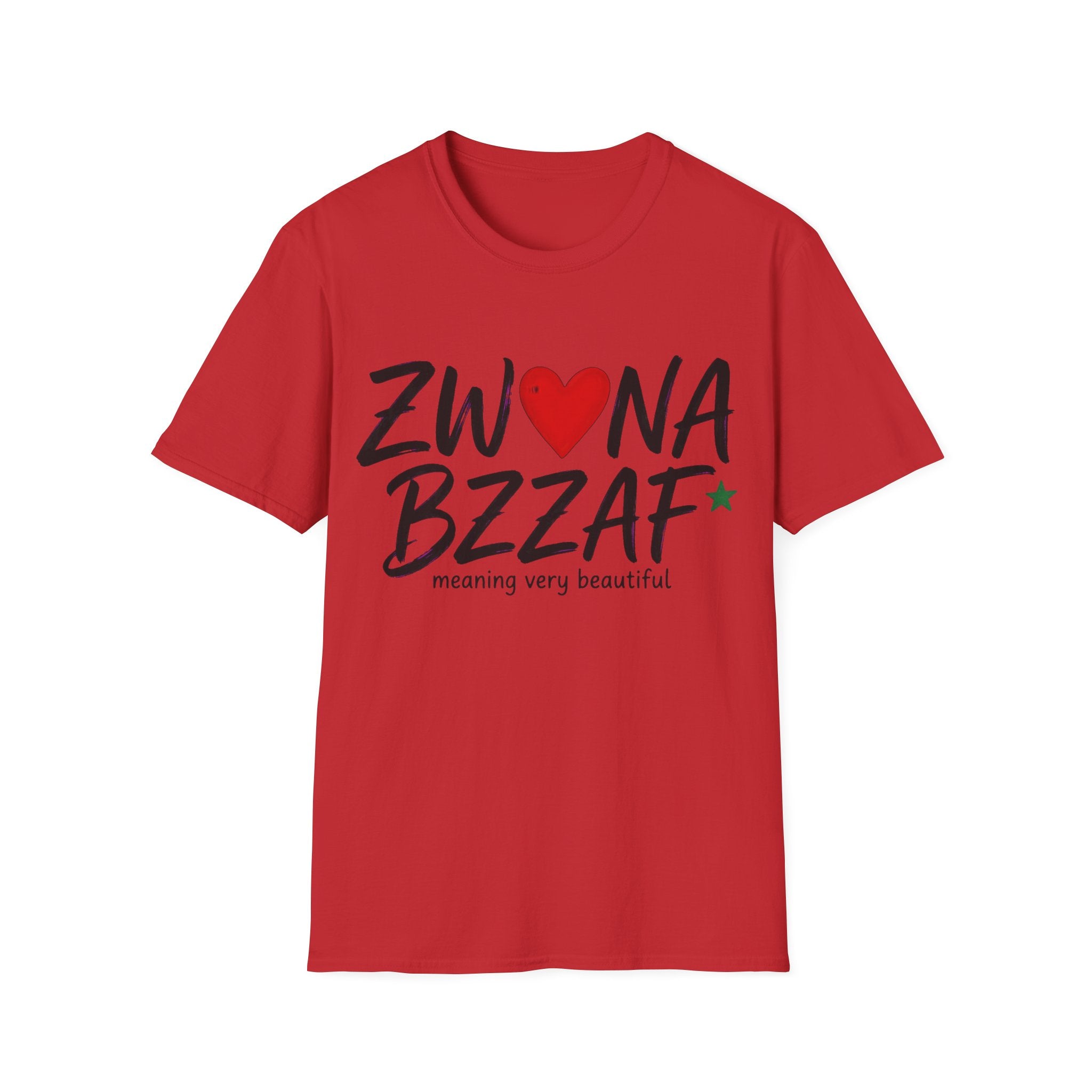 T-Shirt — Zwna Bzzaf Heart Logo Tee (Meaning: Very Beautiful)