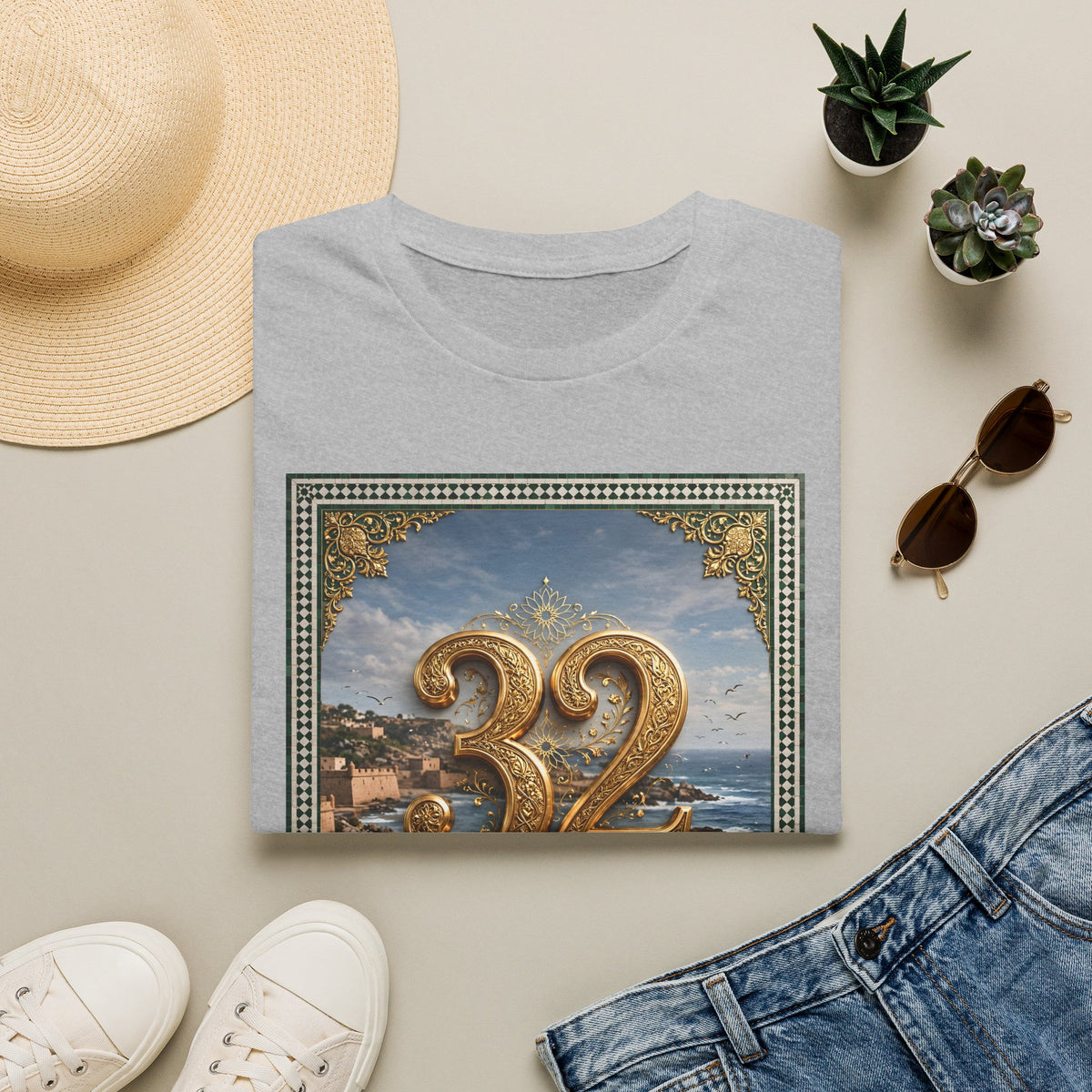 32 Escovinna Vintage Coastal T-Shirt - LUMÏA