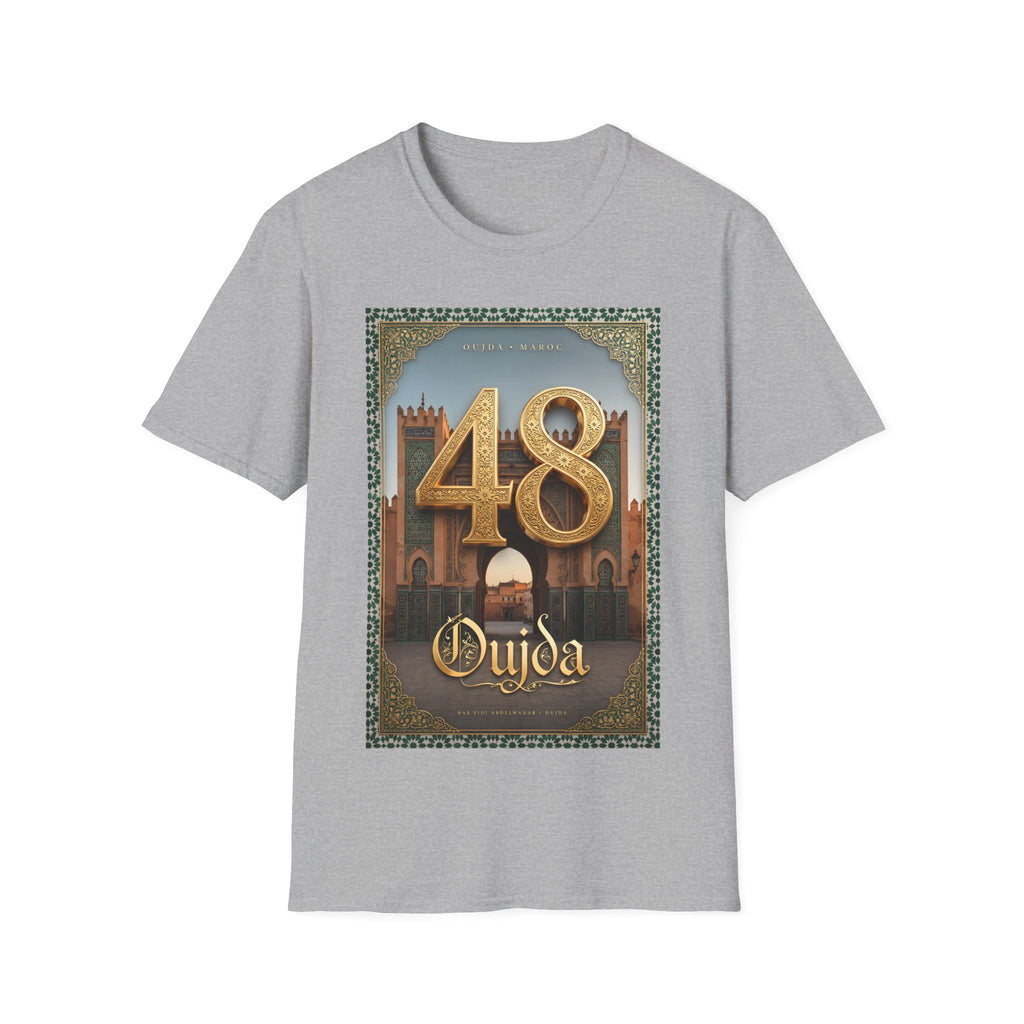 48 Oujda Souvenir T-Shirt — Vintage Moroccan Cityscape Tee