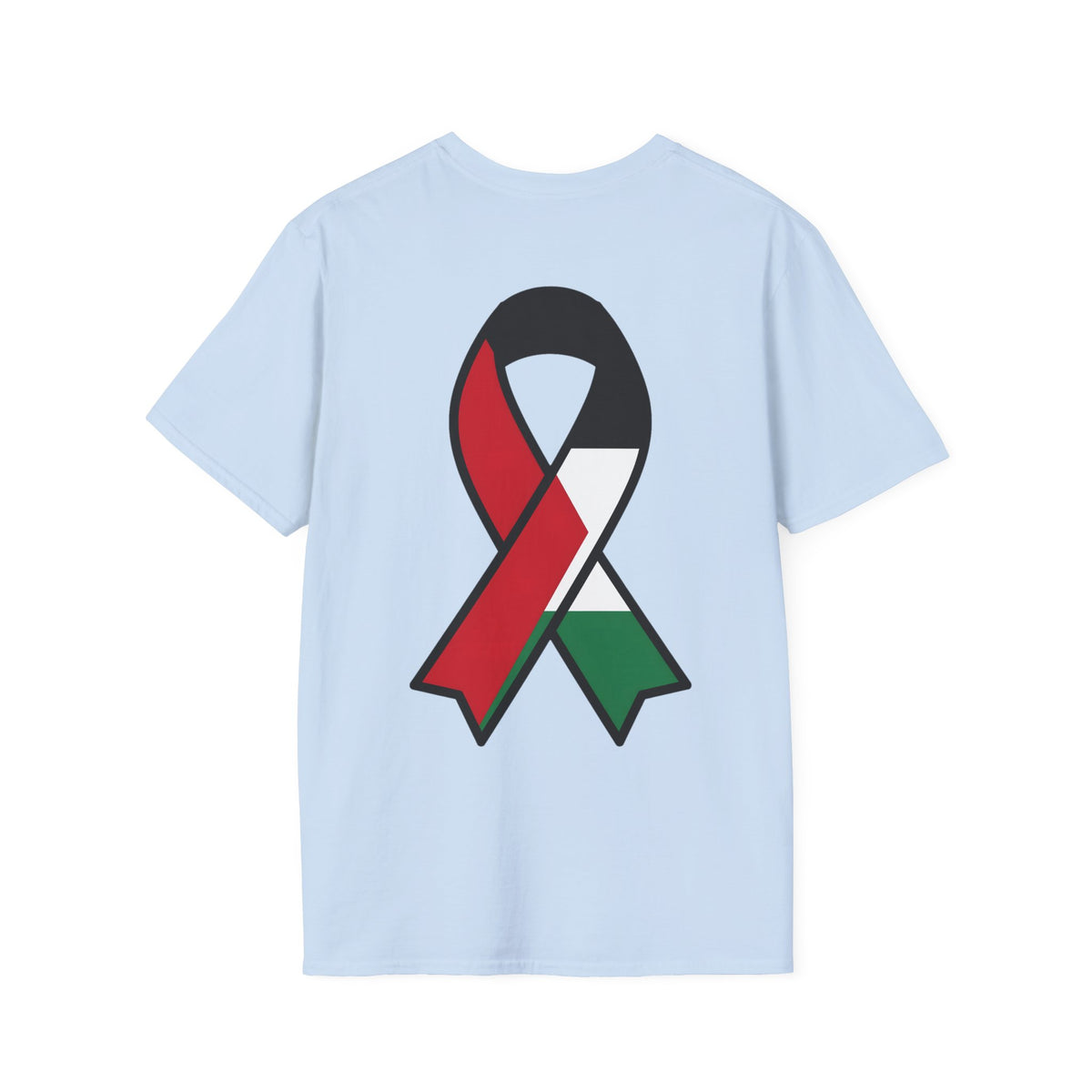 T-shirt Ruban de solidarité, rouge noir et vert - LUMÏA