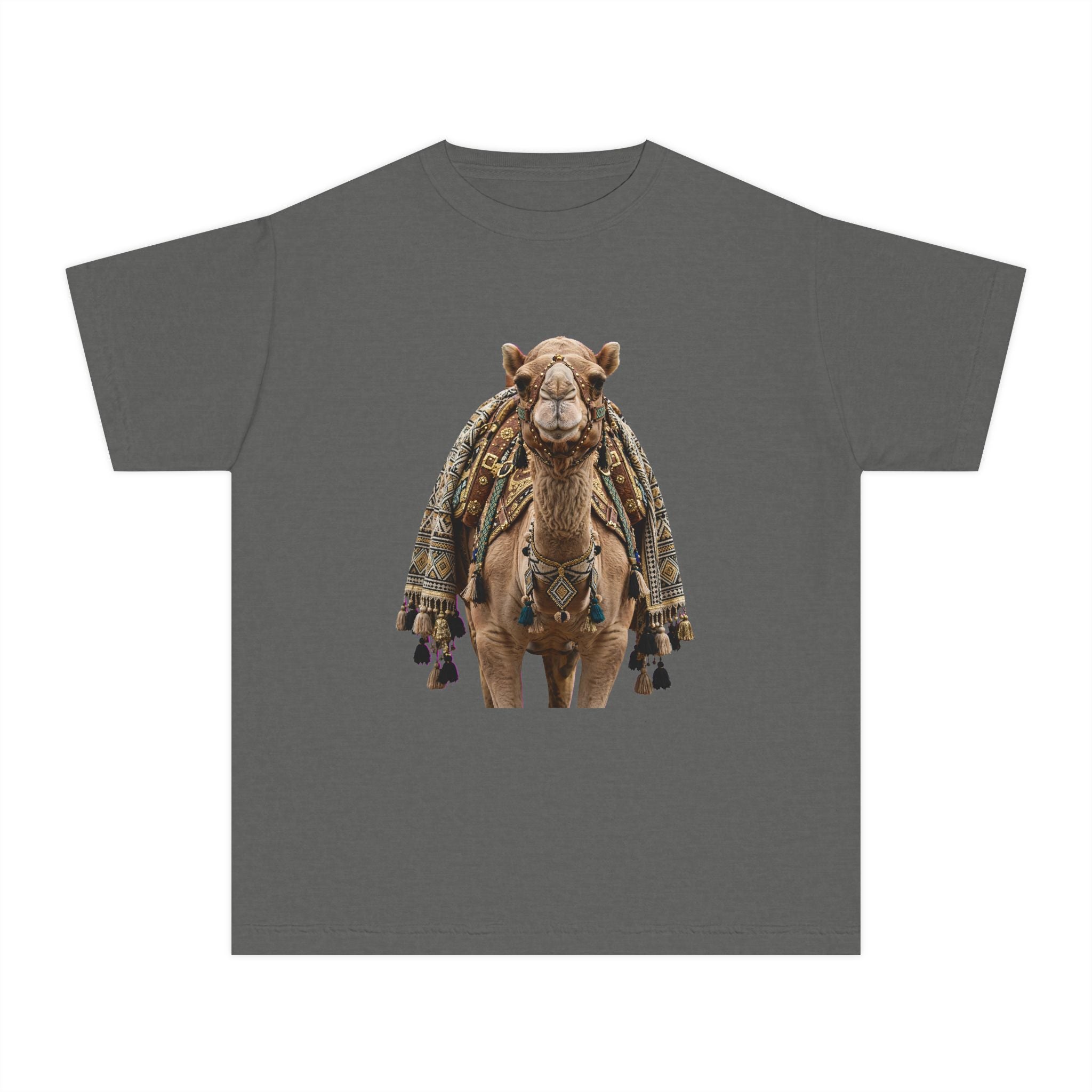 Youth Tee — Cute Camel Graphic Shirt (Boho Desert Vibe)