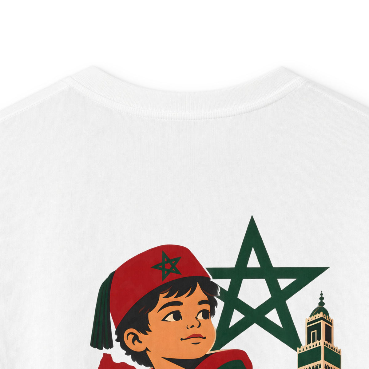T-shirt enfant marocain — Illustration Casablanca 212