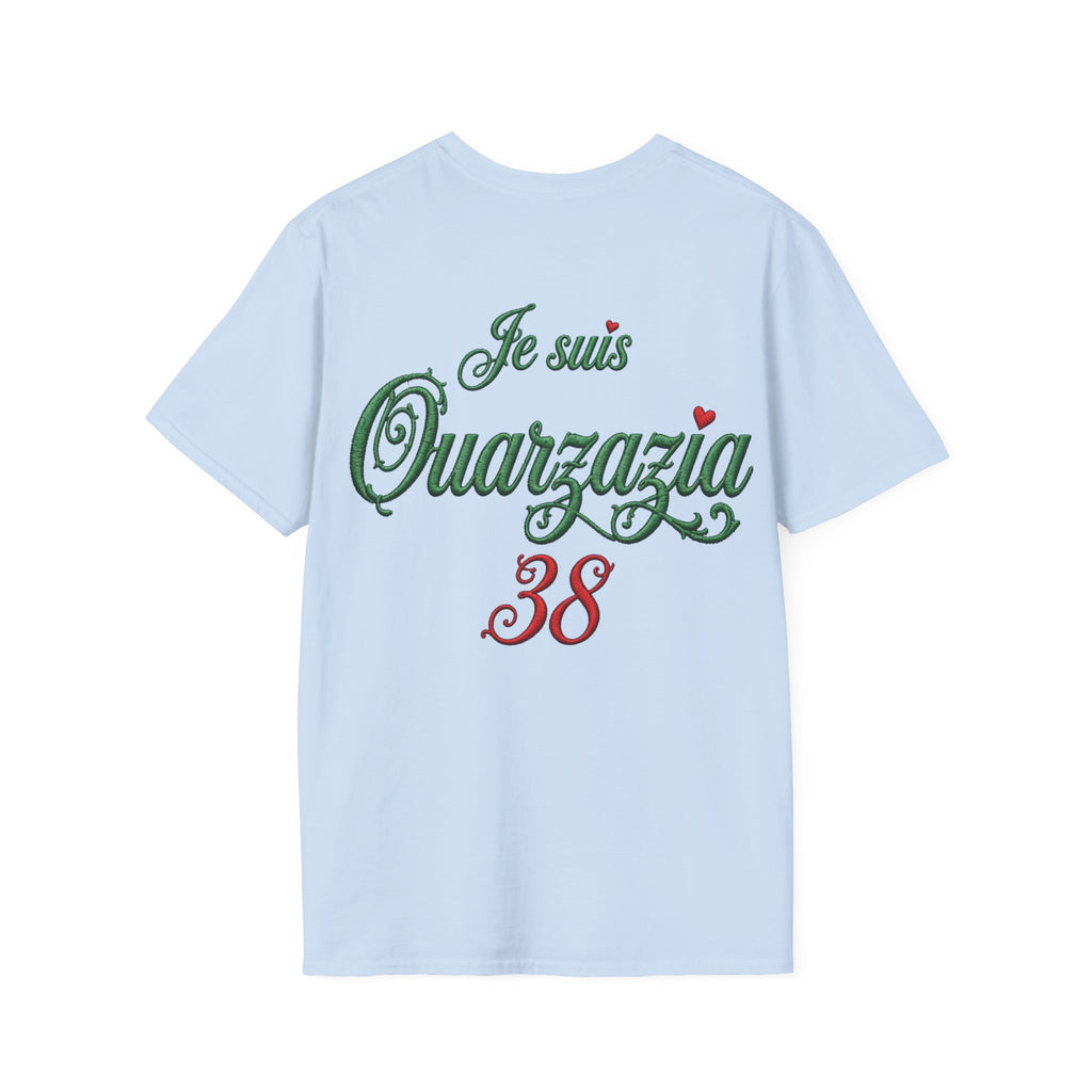 T-Shirt — Je suis Ouazzazia 38 Minimalist Chest Logo - LUMÏA
