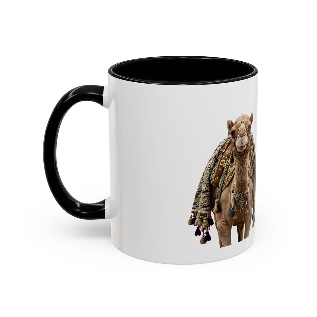Boho Camel & Palm Accent Coffee Mug – 11/15oz Rustic Desert Travel Tea Cup