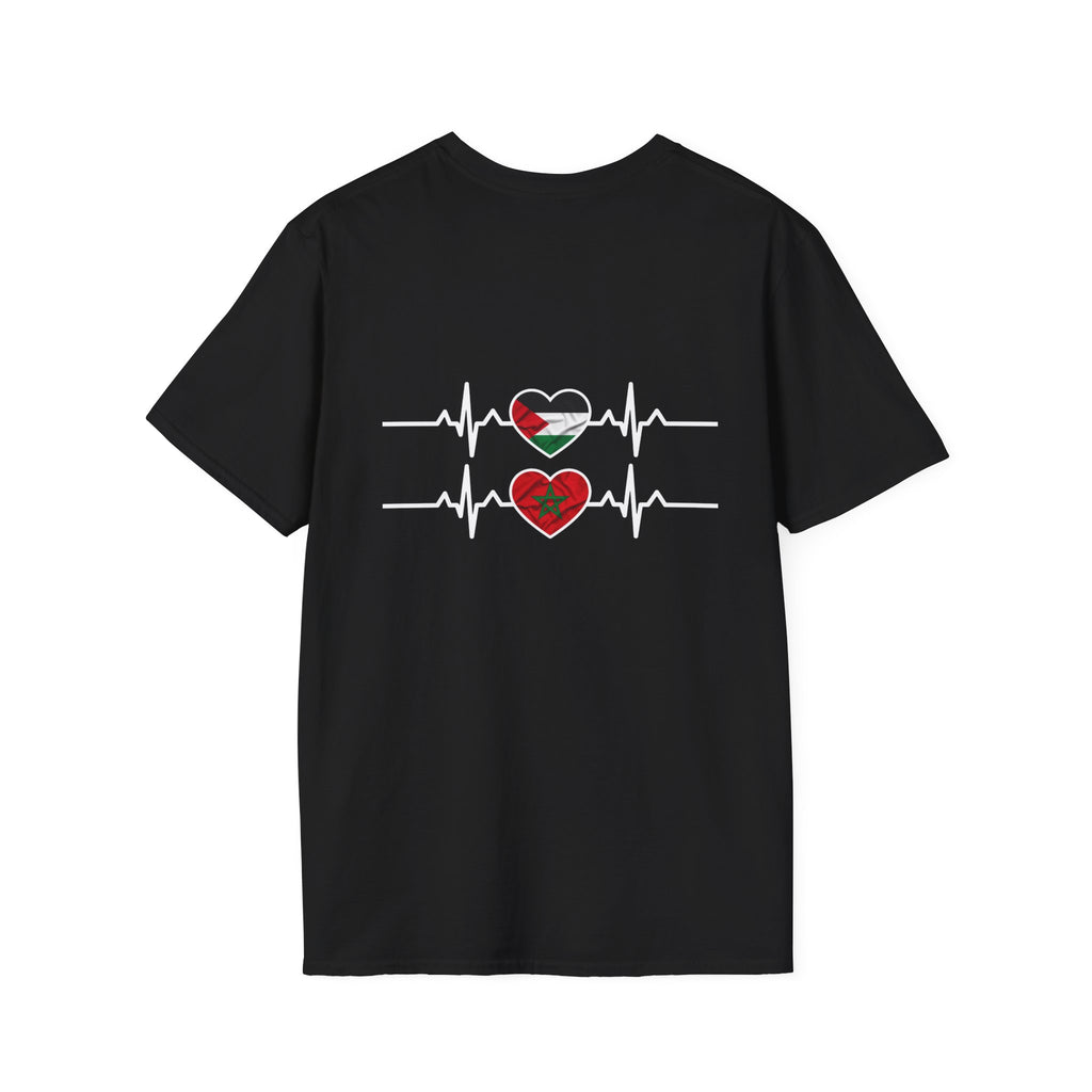 T-shirt Battement de cœur Maroc Palestine - LUMÏA