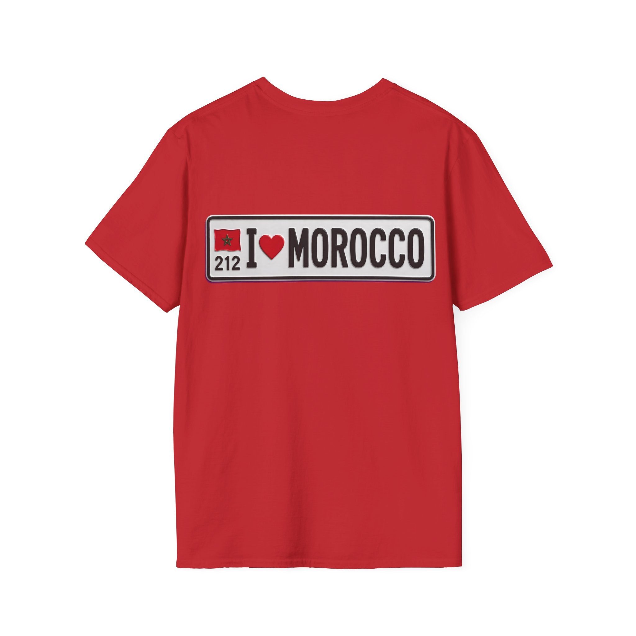 Morocco 212 License Plate T-Shirt — Minimal Vintage Auto Tee