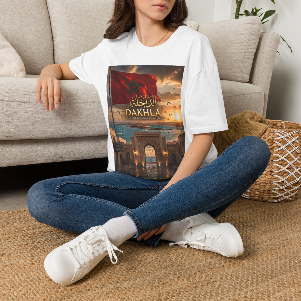 Dakhla Flag T-Shirt — Moroccan Dakhla Scenic Graphic Tee