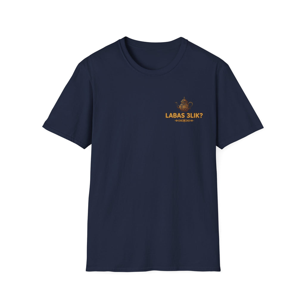 Labas 3lik ? T-Shirt Graphique Théière — Tee Cosy Salutation Lituanienne - LUMÏA