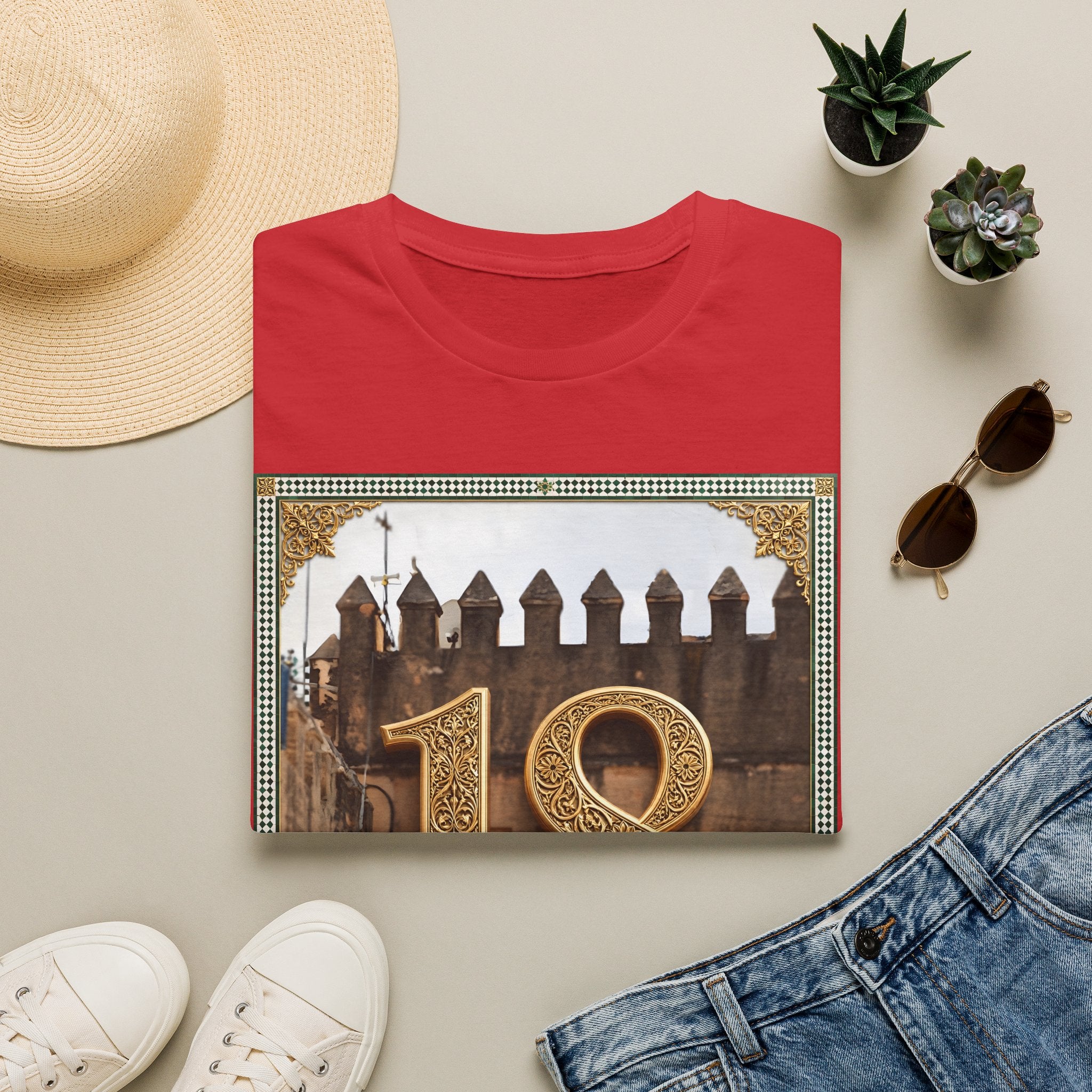 18th Birthday Tee — Elegant Gold Number Birthday T-Shirt - LUMÏA