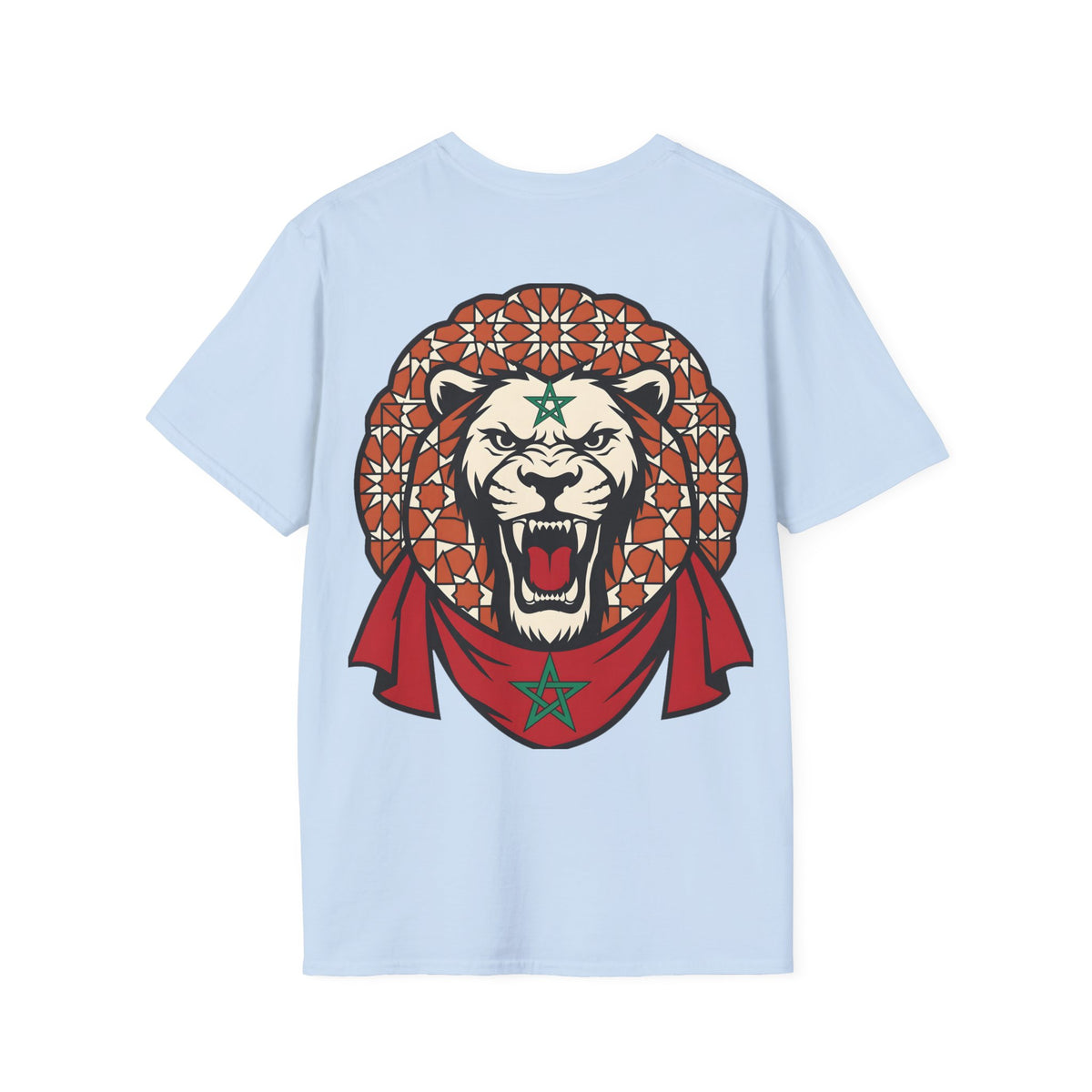 T-shirt Lion du Maroc, mosaïque et force - LUMÏA