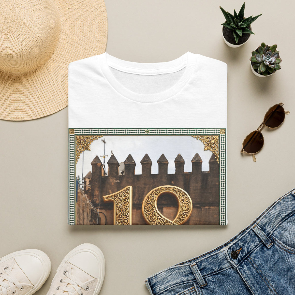 18th Birthday Tee — Elegant Gold Number Birthday T-Shirt - LUMÏA