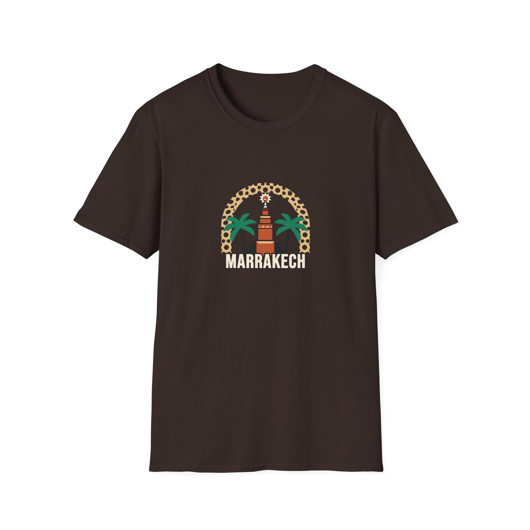 T-shirt Marrakech Palmiers — Souvenir de voyage au Maroc