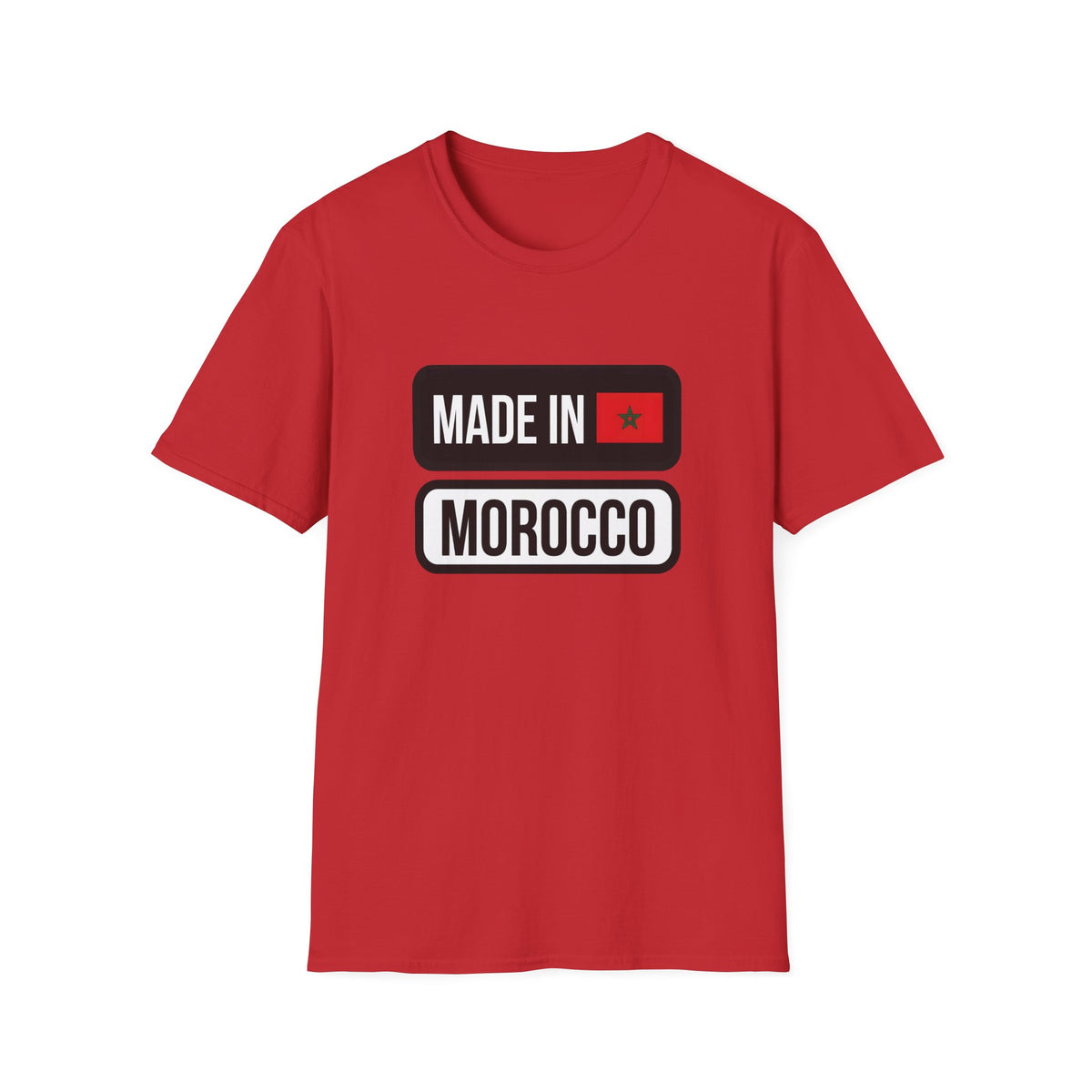 T-shirt « Made in Morocco » — motif et citation arabe au dos - LUMÏA