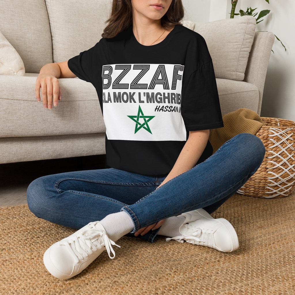 BZZAF 3LA MOK L’MGHRIB T-Shirt — Moroccan Pride Graphic Tee - LUMÏA