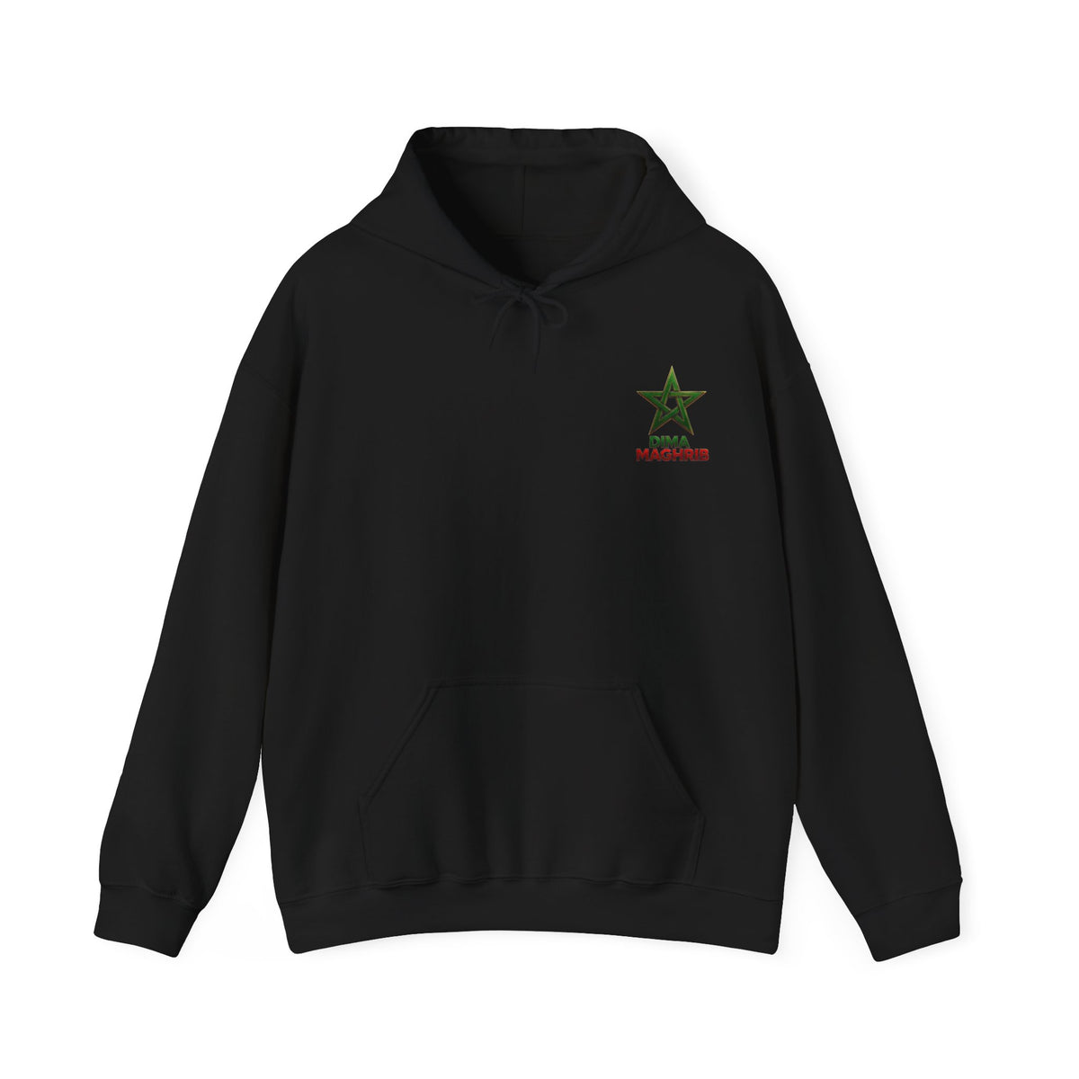 Dima Maghrib Star Hoodie – Moroccan Pride Graphic Pullover - LUMÏA