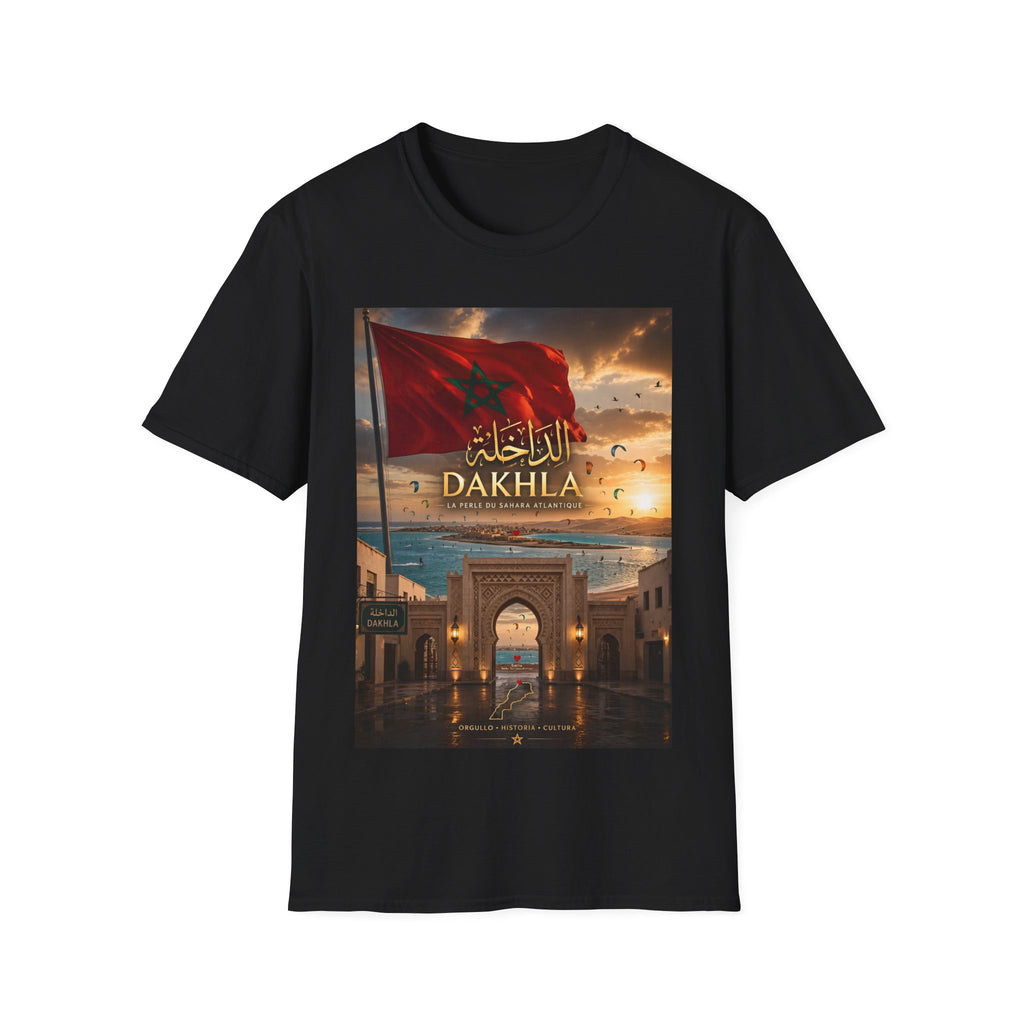 Dakhla Flag T-Shirt — Moroccan Dakhla Scenic Graphic Tee