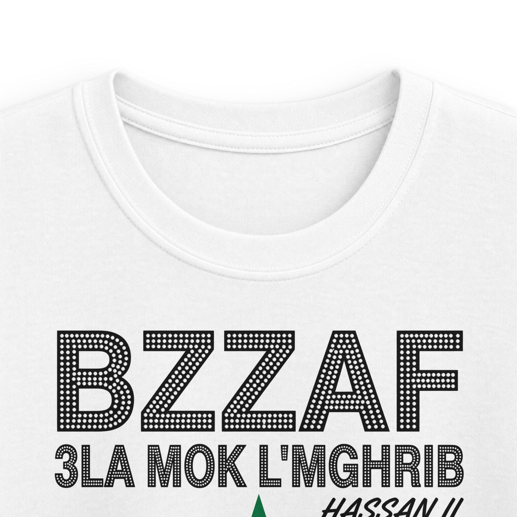 Kids Tee — "Bzzaf 3la Mok L'Maghrib / Dima Maghrib" Moroccan Pride Shirt