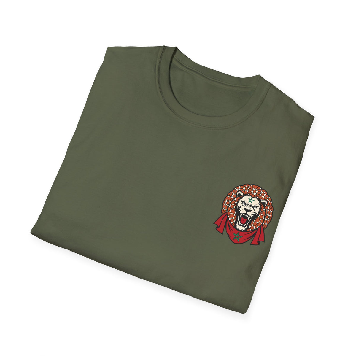 T-shirt Lion du Maroc, mosaïque et force - LUMÏA