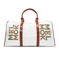 Waterproof Travel Bag - Floral 'Mei Mok' Pattern Duffle for Holiday Getaways