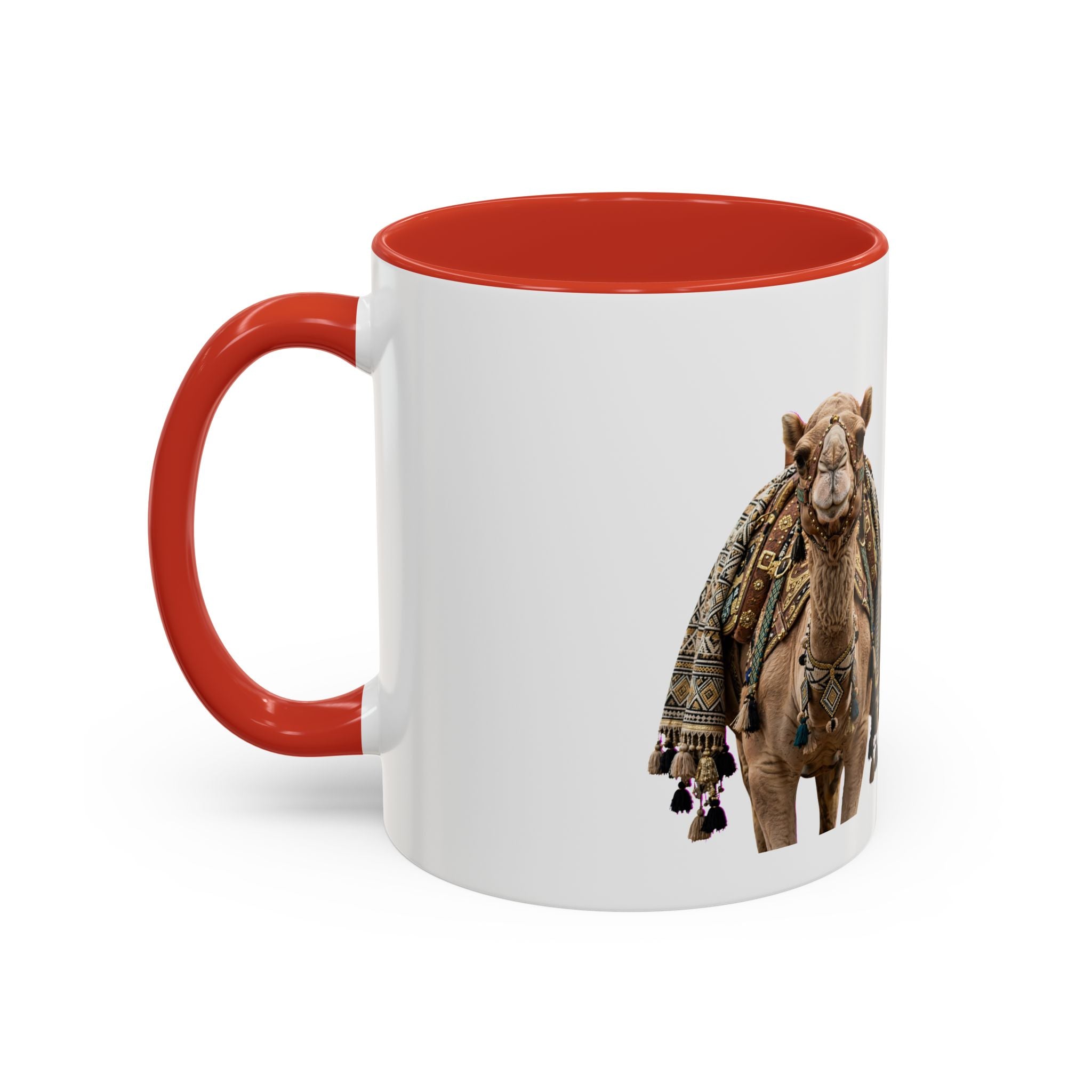 Boho Camel & Palm Accent Coffee Mug – 11/15oz Rustic Desert Travel Tea Cup