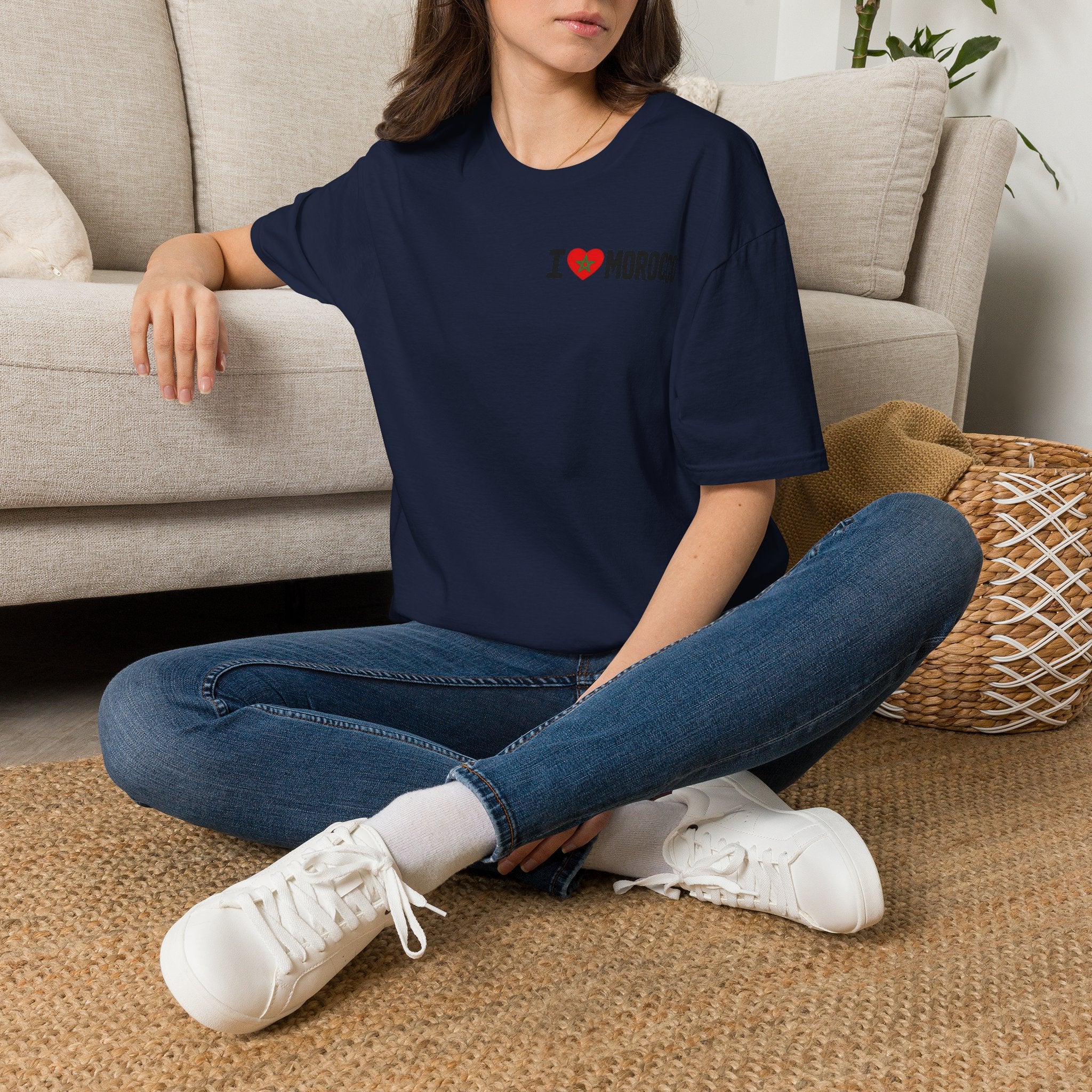 T-Shirt — I  Morocco Minimal Chest Logo Tee