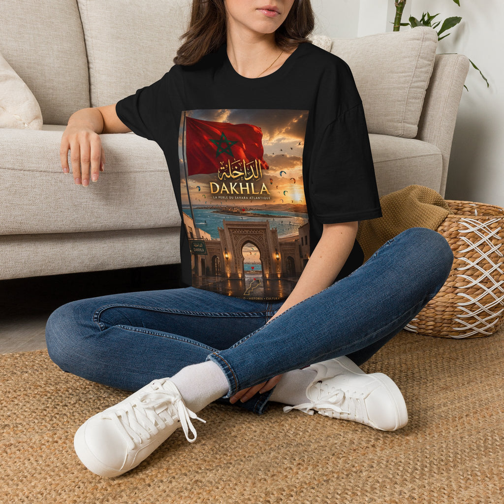 Dakhla Flag T-Shirt — Moroccan Dakhla Scenic Graphic Tee