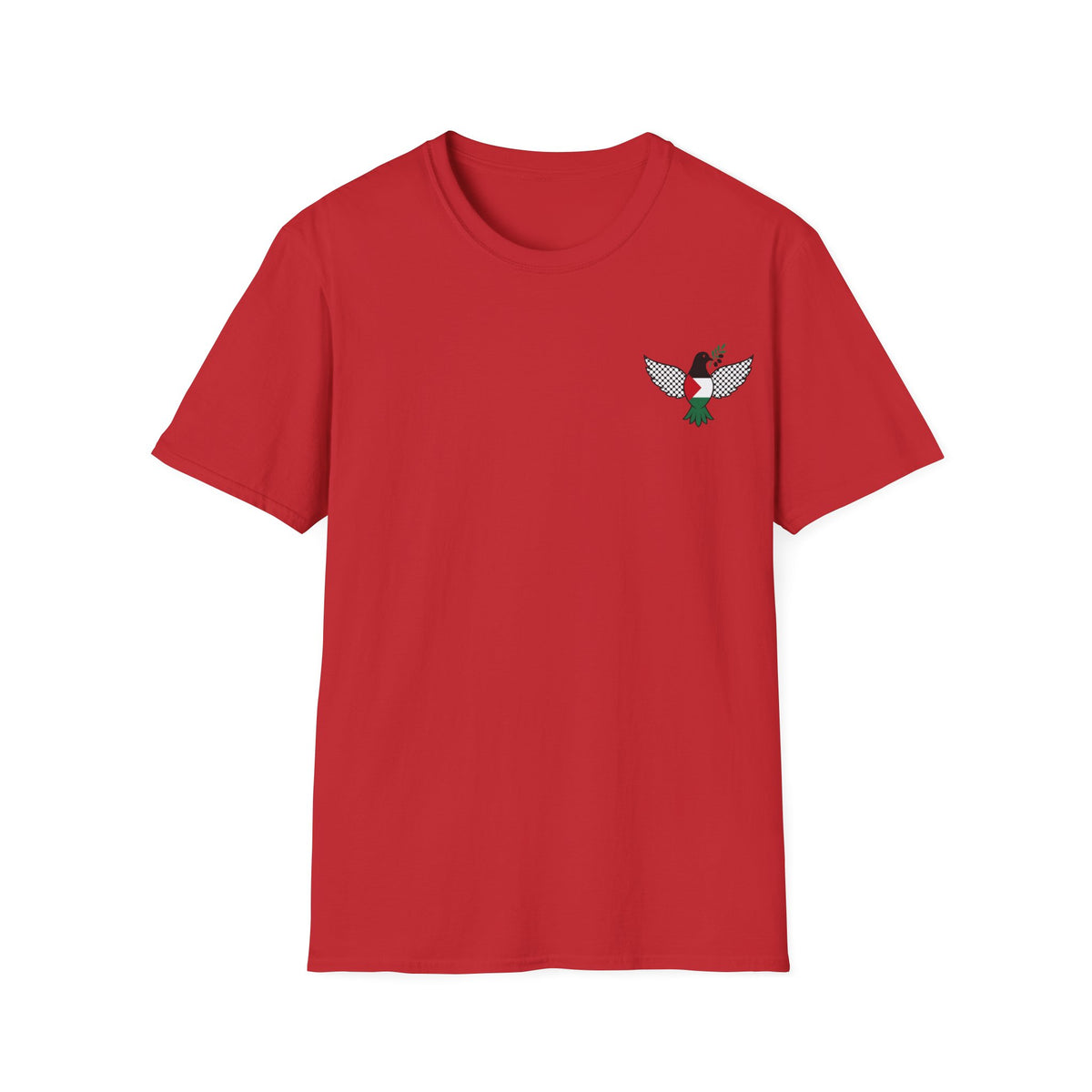 T-shirt Colombe Palestine, rameau d’olivier - LUMÏA