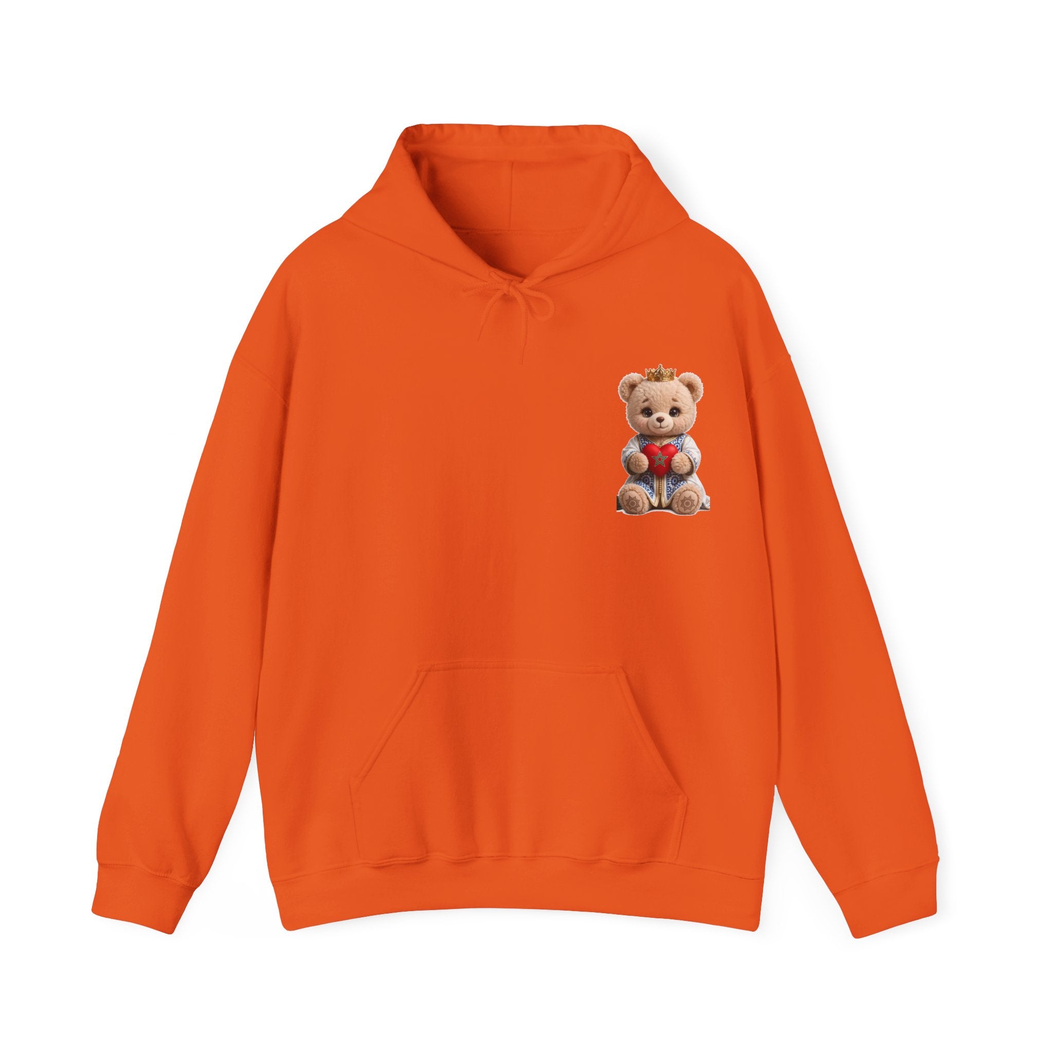 Teddy Bear Hoodie — Cute Crowned Bear Holding Heart Pullover - LUMÏA