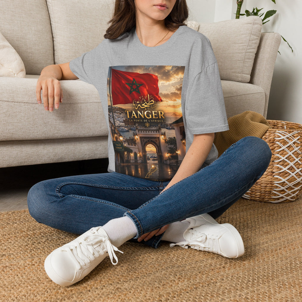 Tanger Flag T‑Shirt — Moroccan Sunset Graphic Tee