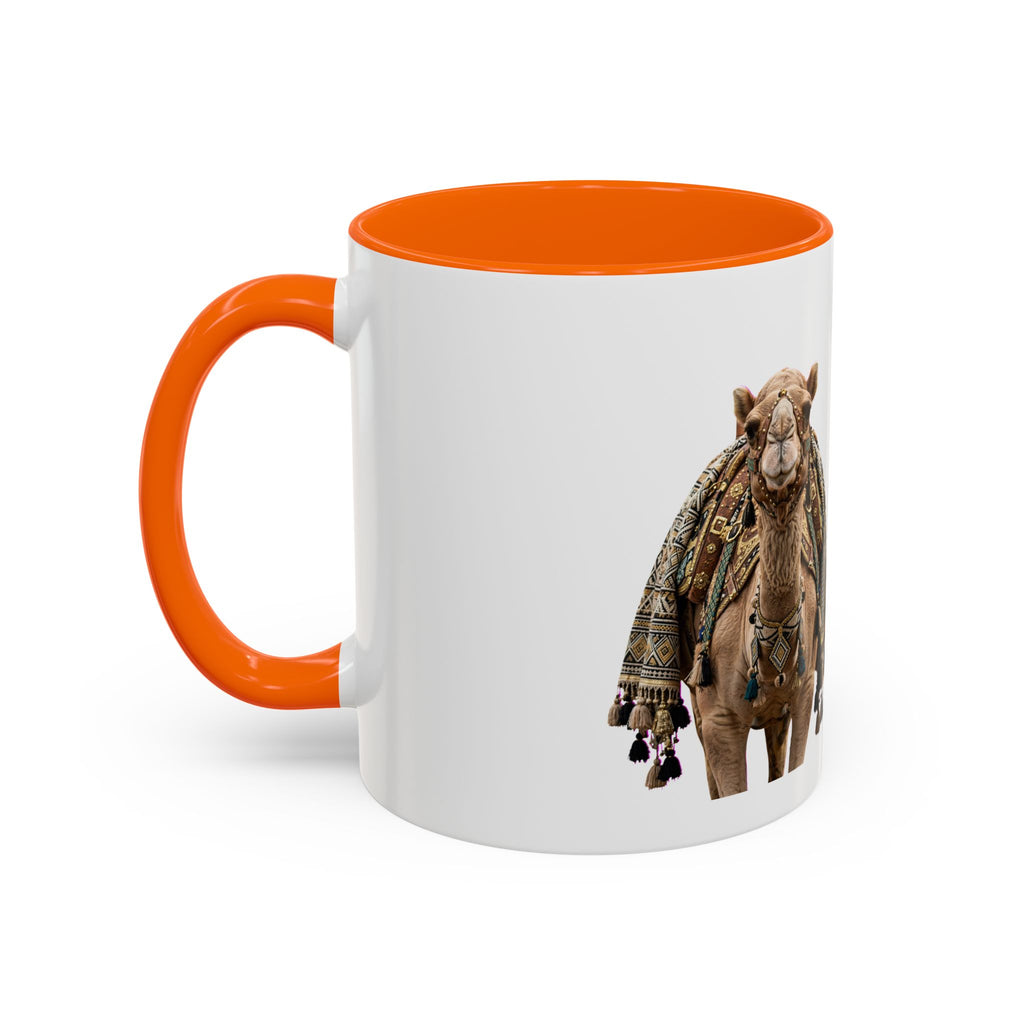 Boho Camel & Palm Accent Coffee Mug – 11/15oz Rustic Desert Travel Tea Cup