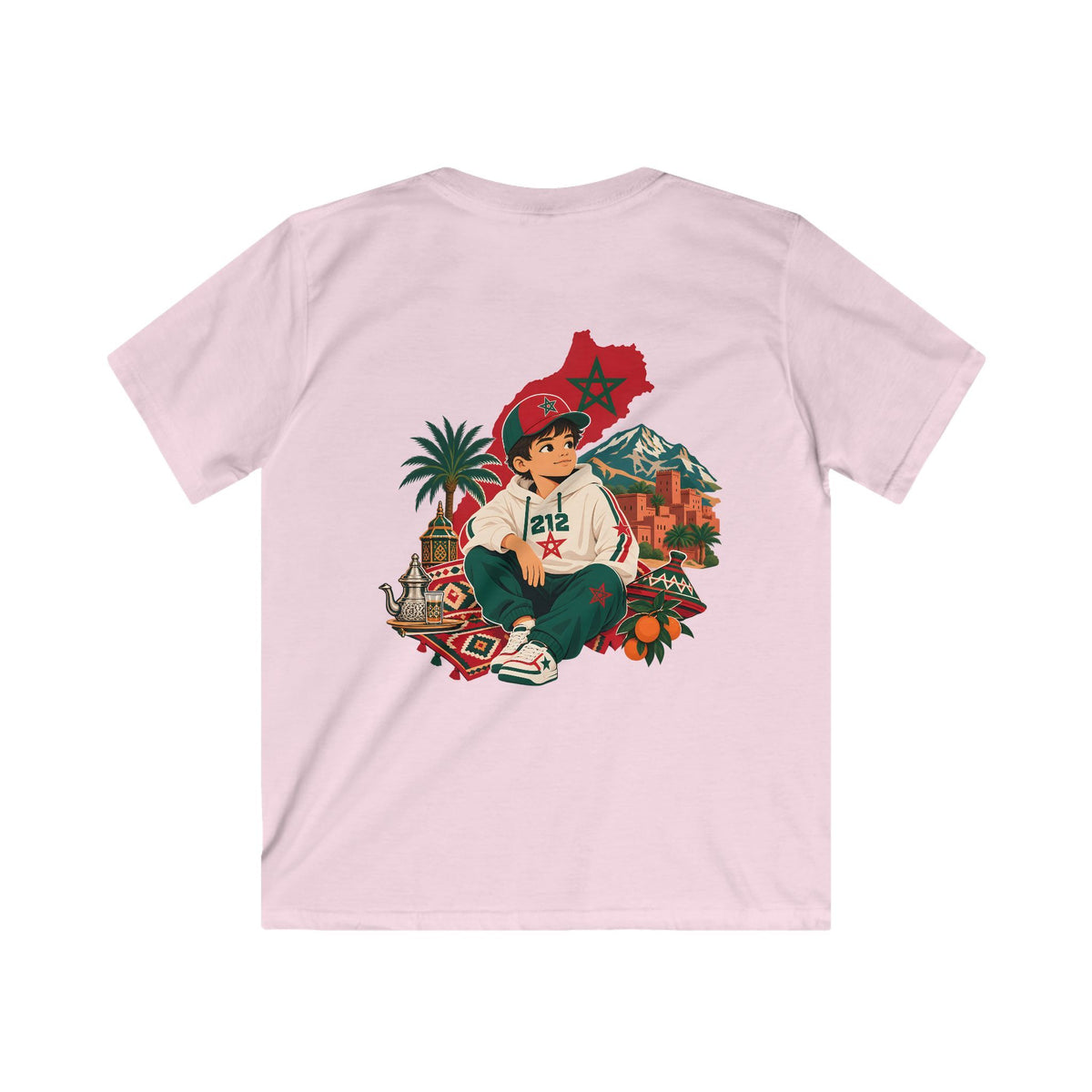 T-shirt enfant marocain — 212 Alhamdulillah