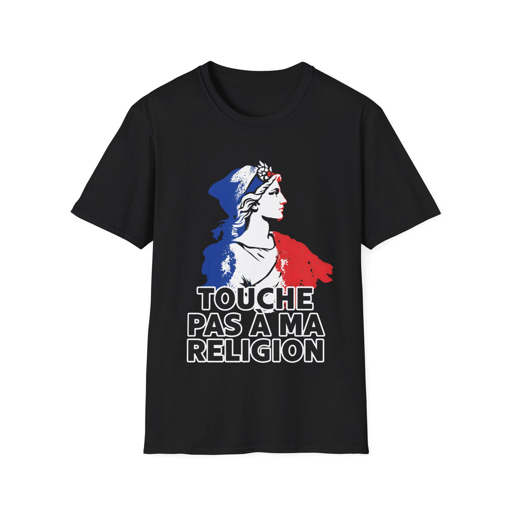 T-shirt graphique — Marianne française « Touche pas à ma religion » - LUMÏA