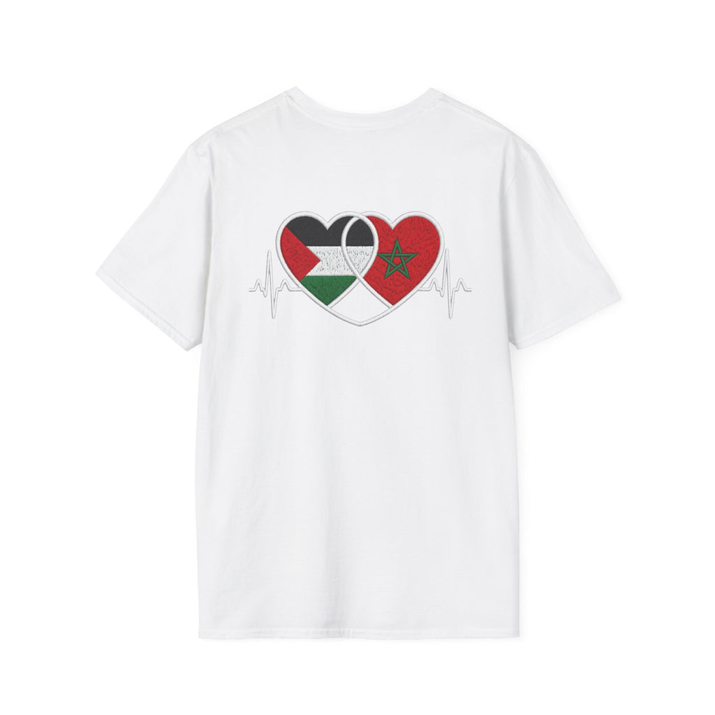 T-shirt Cœurs Maroc Palestine - LUMÏA