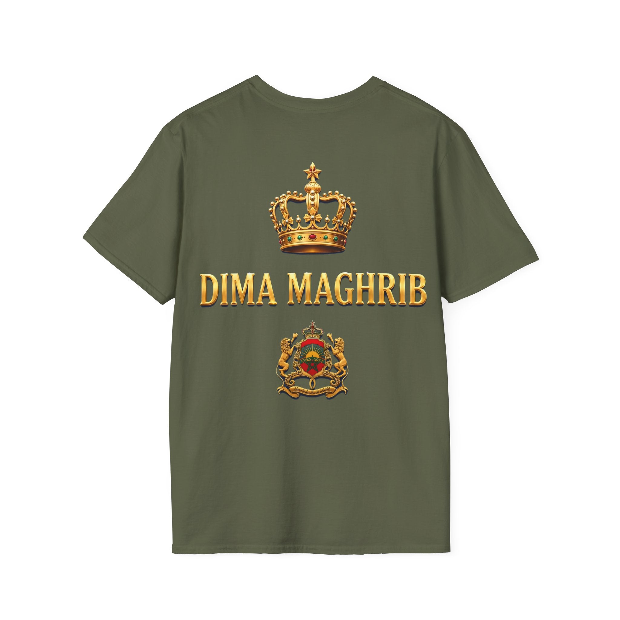 Morocco Coat of Arms Chest Emblem T-Shirt — Moroccan Crest Tee - LUMÏA