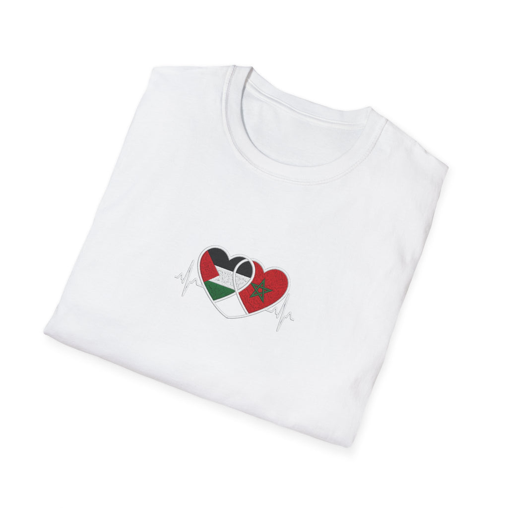 T-shirt Cœurs Maroc Palestine - LUMÏA