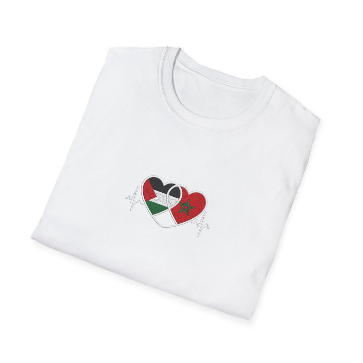T-shirt Cœurs Maroc Palestine - LUMÏA