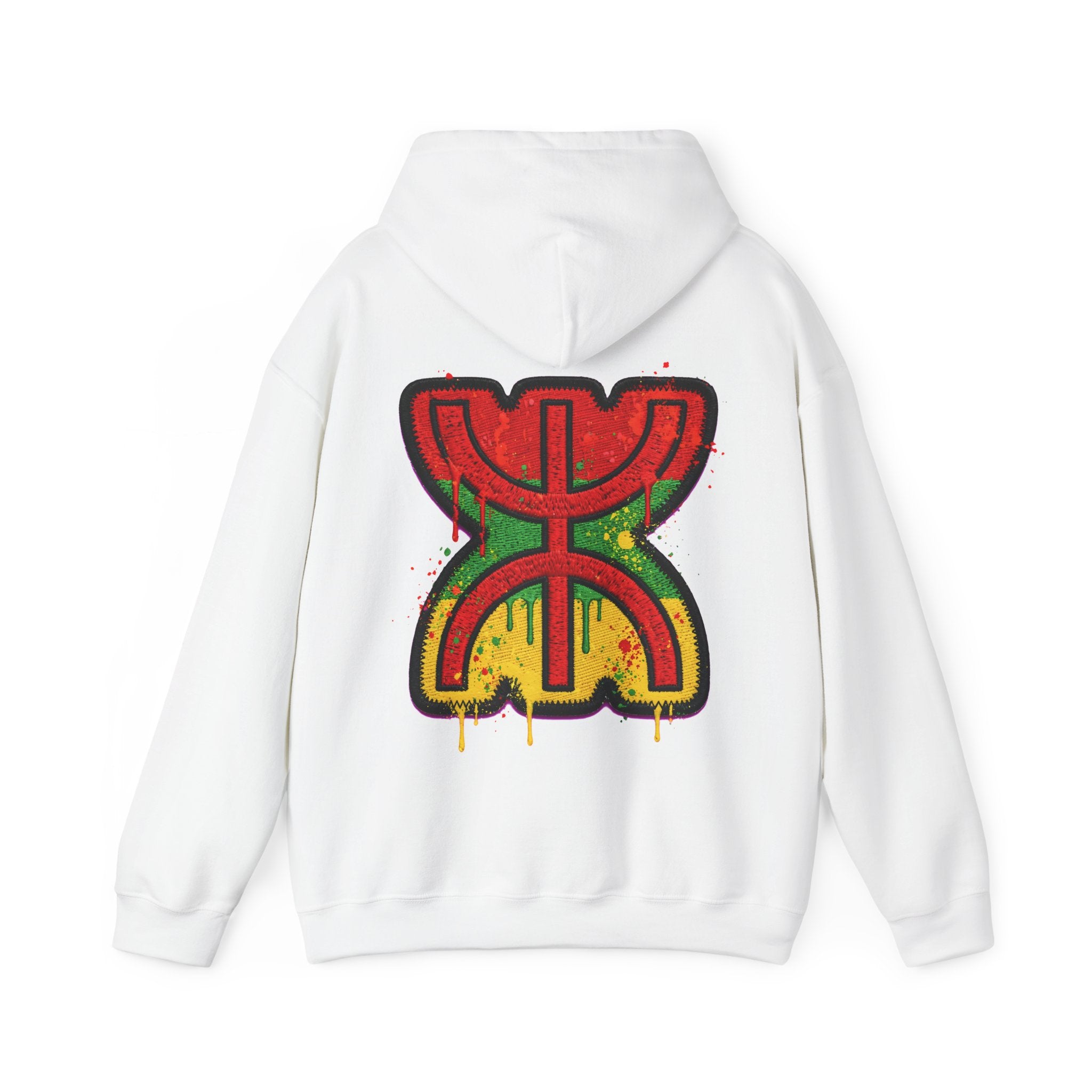 Rasta Graffiti Hoodie — Reggae Color Drip Pullover - LUMÏA