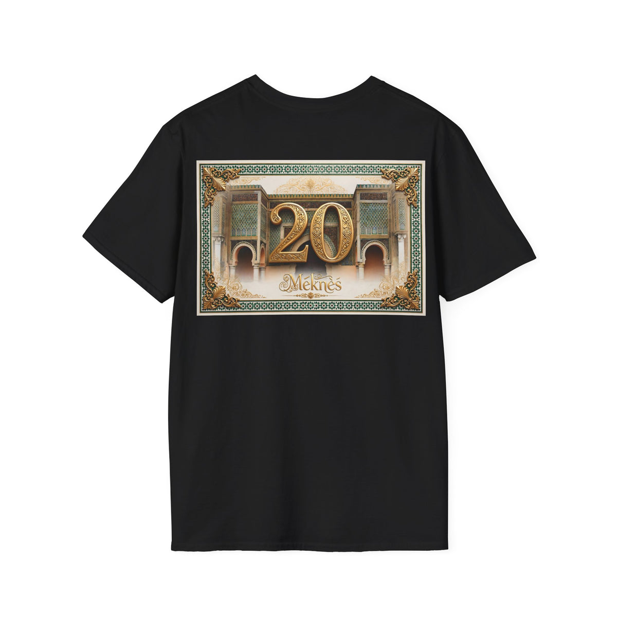 20th Birthday Moroccan Palace T-Shirt — Gold Zellige Anniversary Graphic Tee - LUMÏA