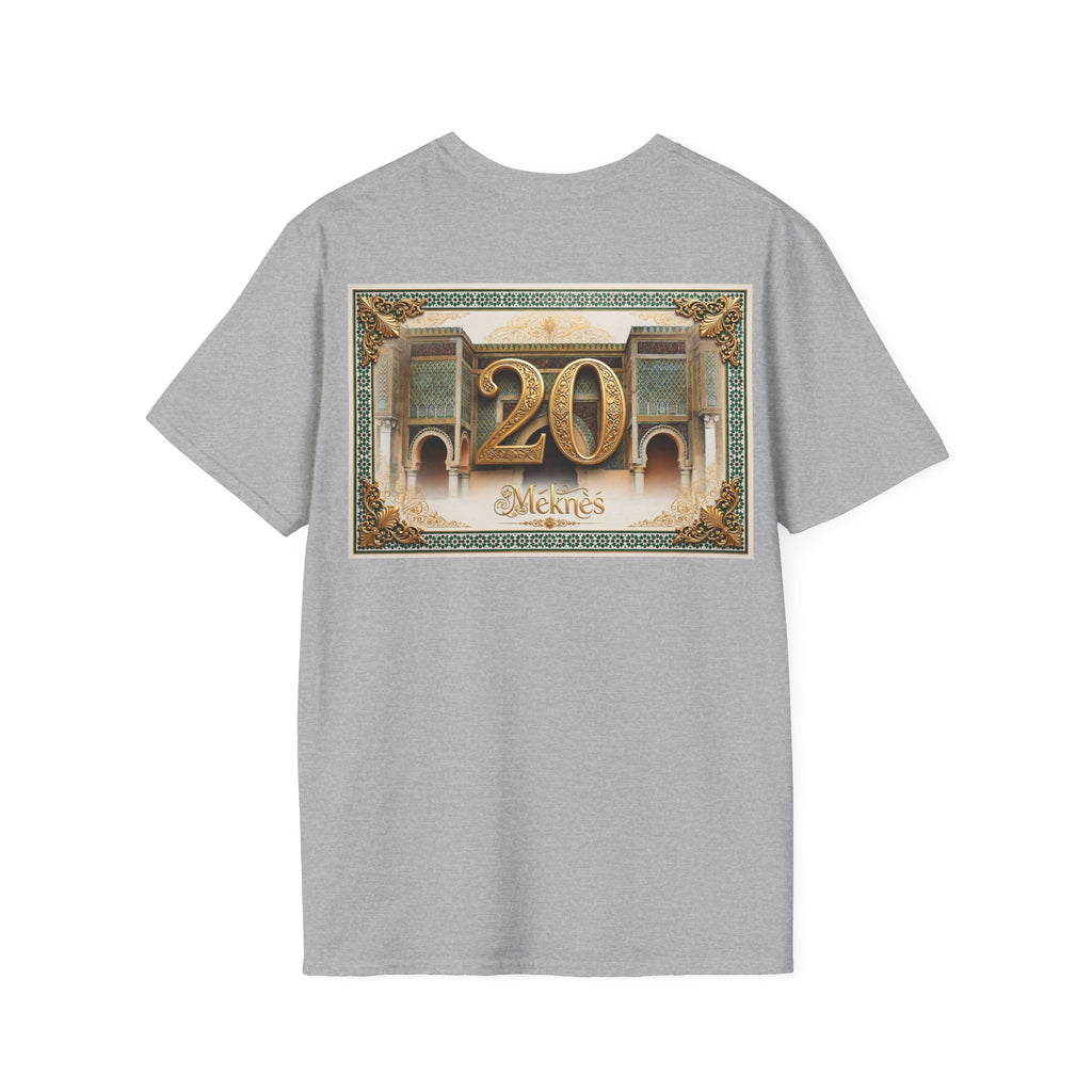 20th Birthday Moroccan Palace T-Shirt — Gold Zellige Anniversary Graphic Tee - LUMÏA