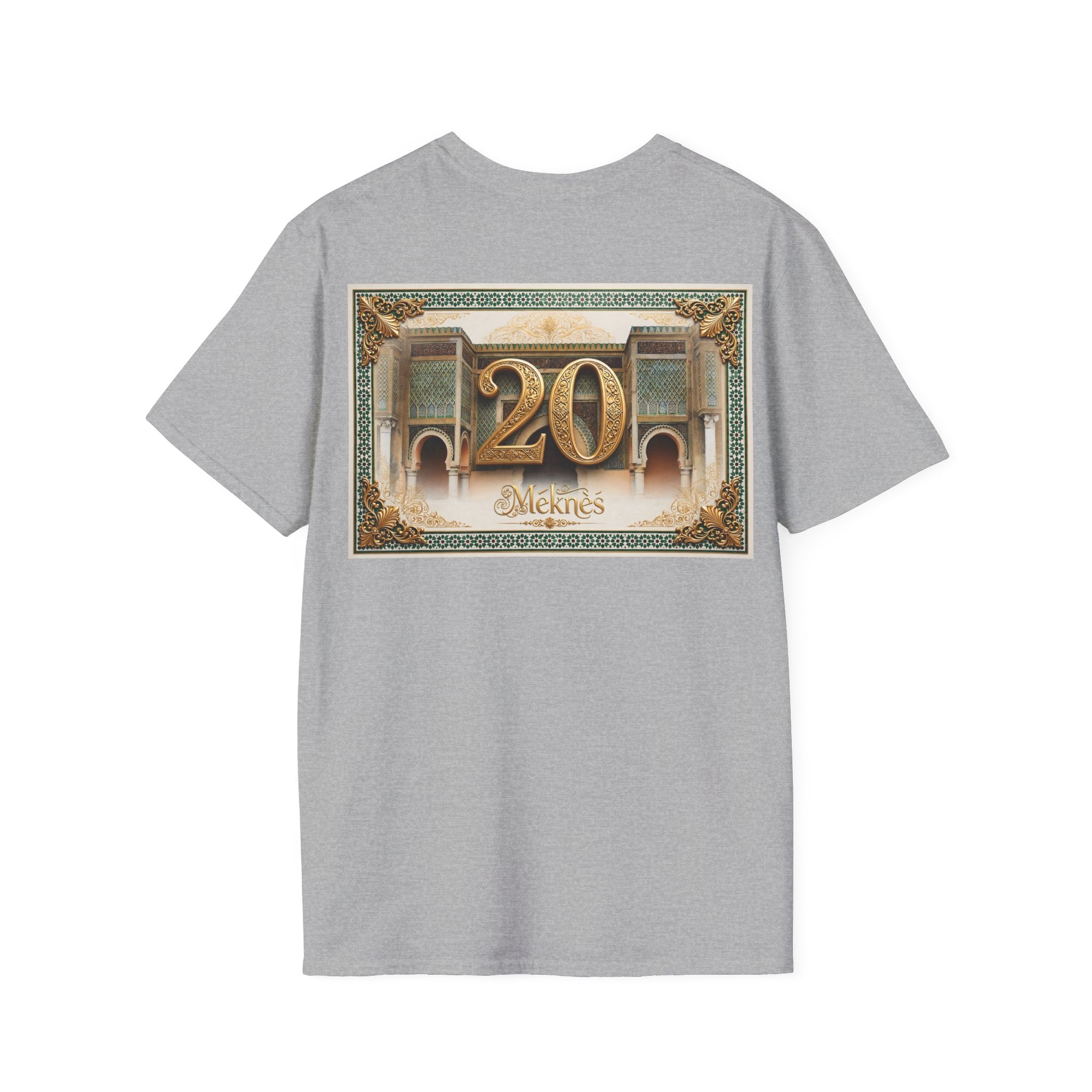 20th Birthday Moroccan Palace T-Shirt — Gold Zellige Anniversary Graphic Tee - LUMÏA