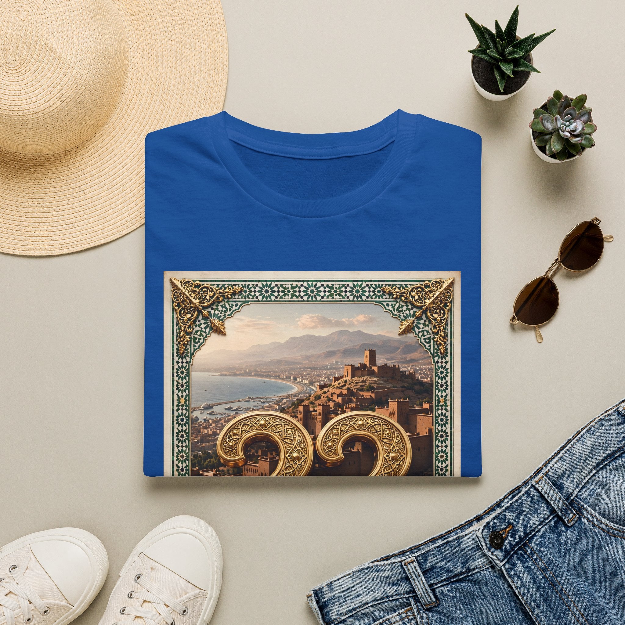 Moroccan Agadir 33 Vintage Poster T-Shirt - LUMÏA