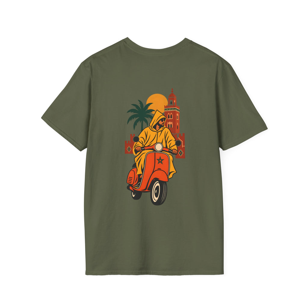 T-shirt Made in Morocco — Écusson drapeau marocain