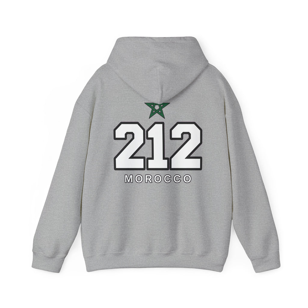 Hoodie Morocco 212 — Sweat à Capuche Vintage Numéro Maroc - LUMÏA