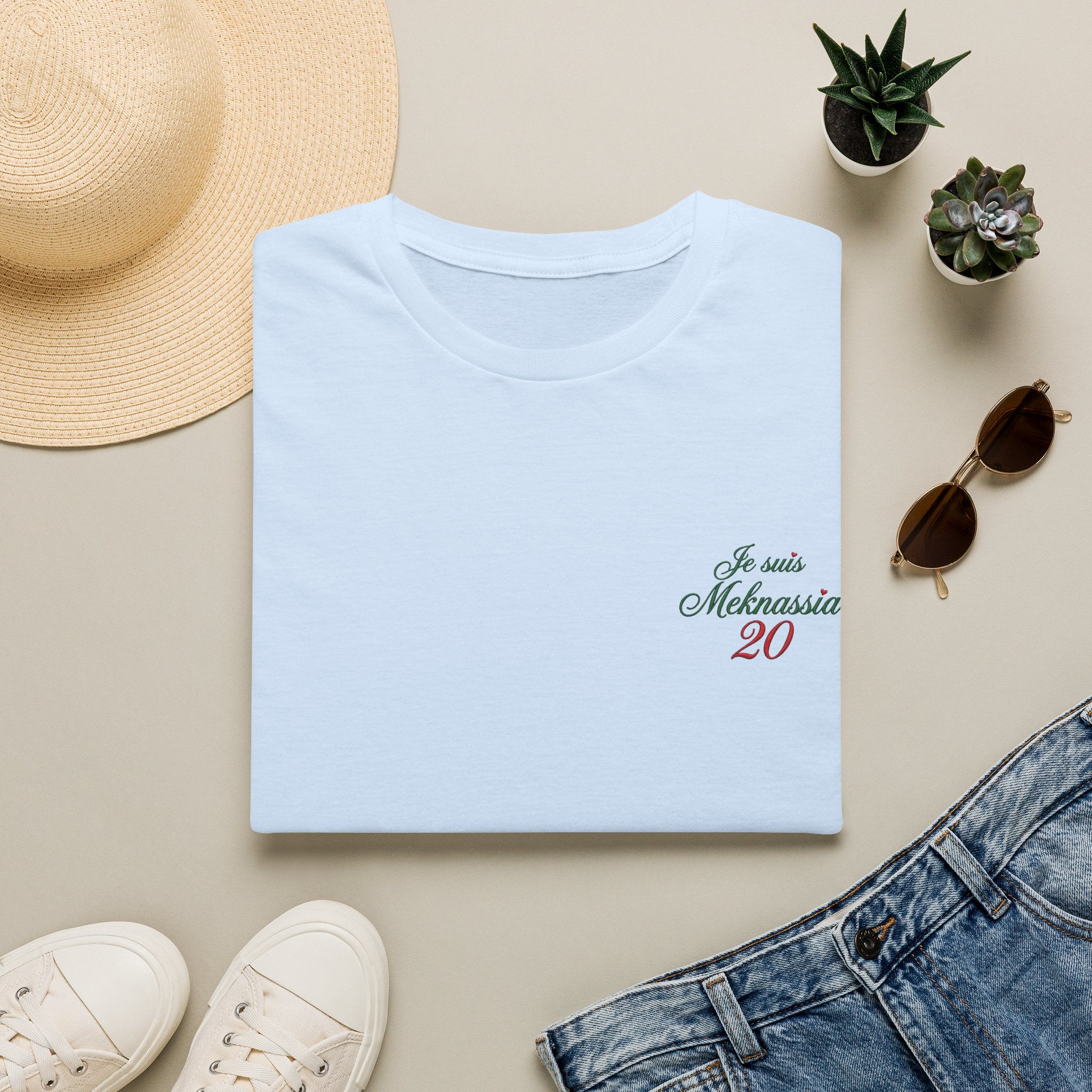 T-Shirt « Je suis Meknassia 20 » — Tee Casual Français-Arabe LUMÏA - LUMÏA
