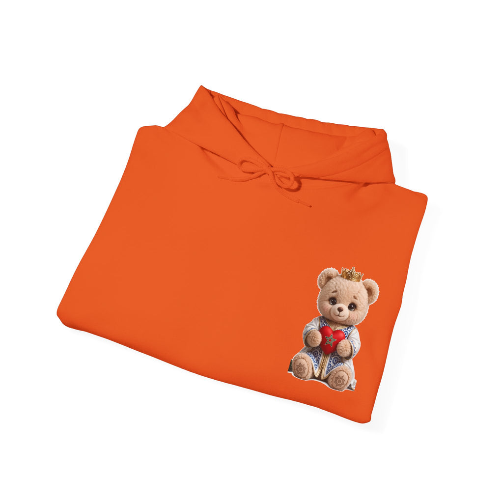 Teddy Bear Hoodie — Cute Crowned Bear Holding Heart Pullover - LUMÏA