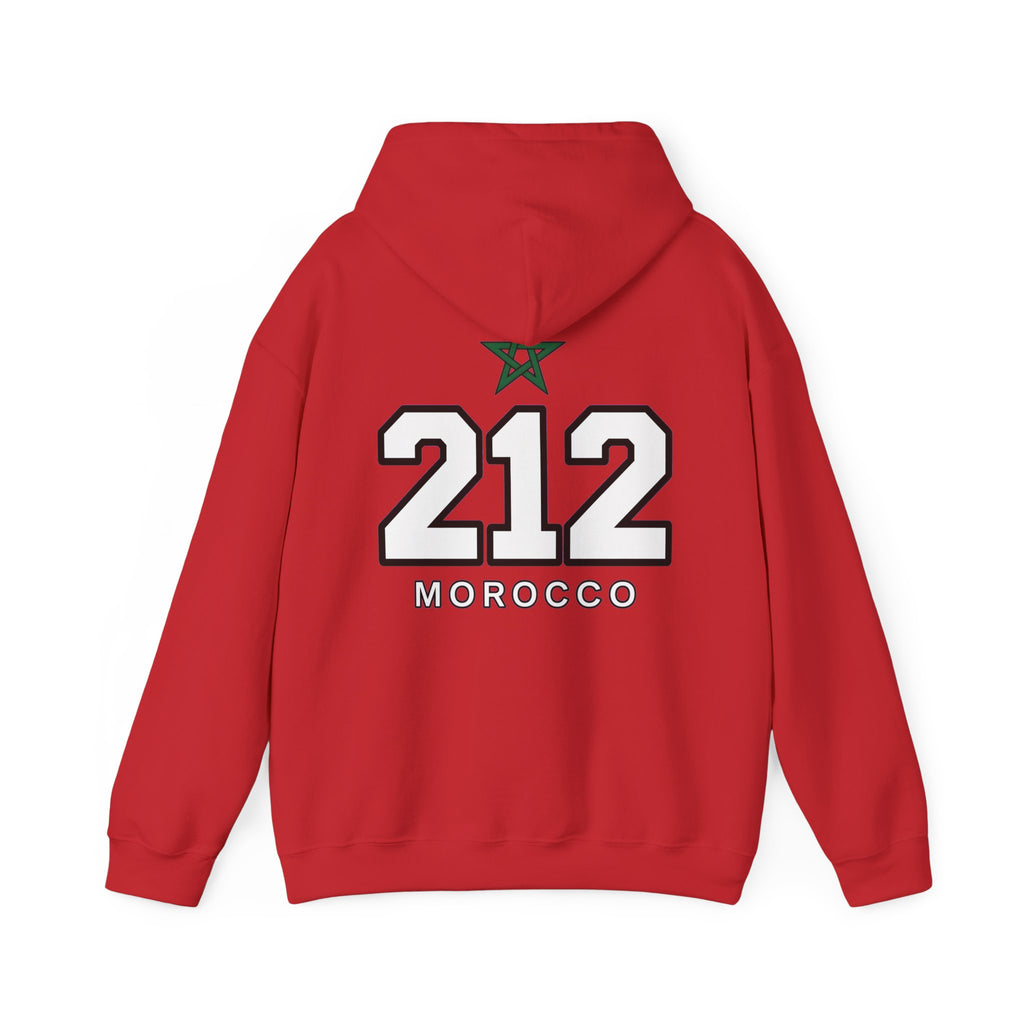 Hoodie Morocco 212 — Sweat à Capuche Vintage Numéro Maroc - LUMÏA